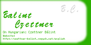 balint czettner business card
