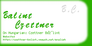 balint czettner business card